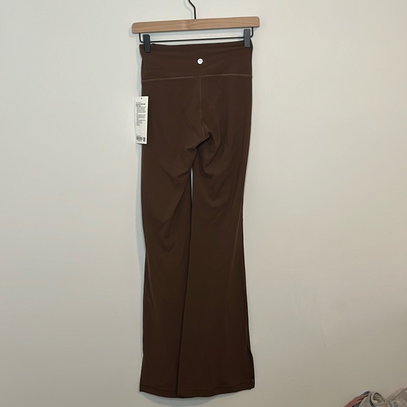 Groove High-Rise Split-Hem Flared Pant- Java - Picture 3 of 4